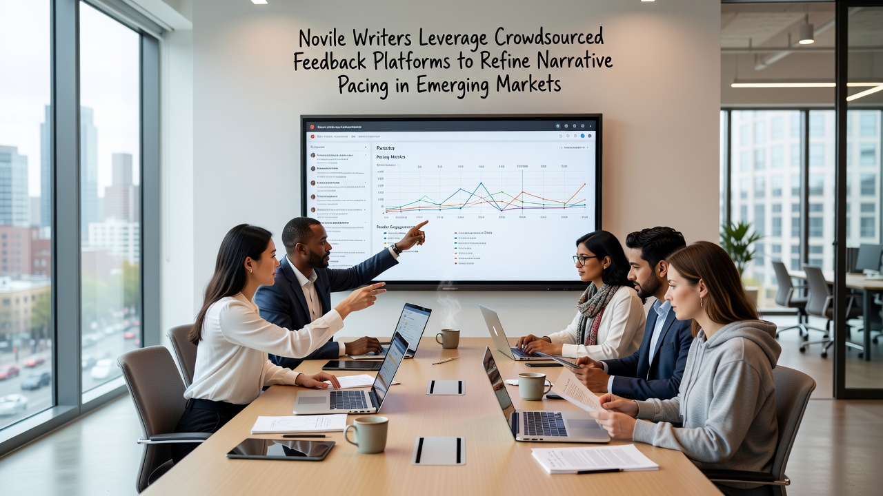 Dashboard view of crowdsourced feedback on narrative pacing metrics